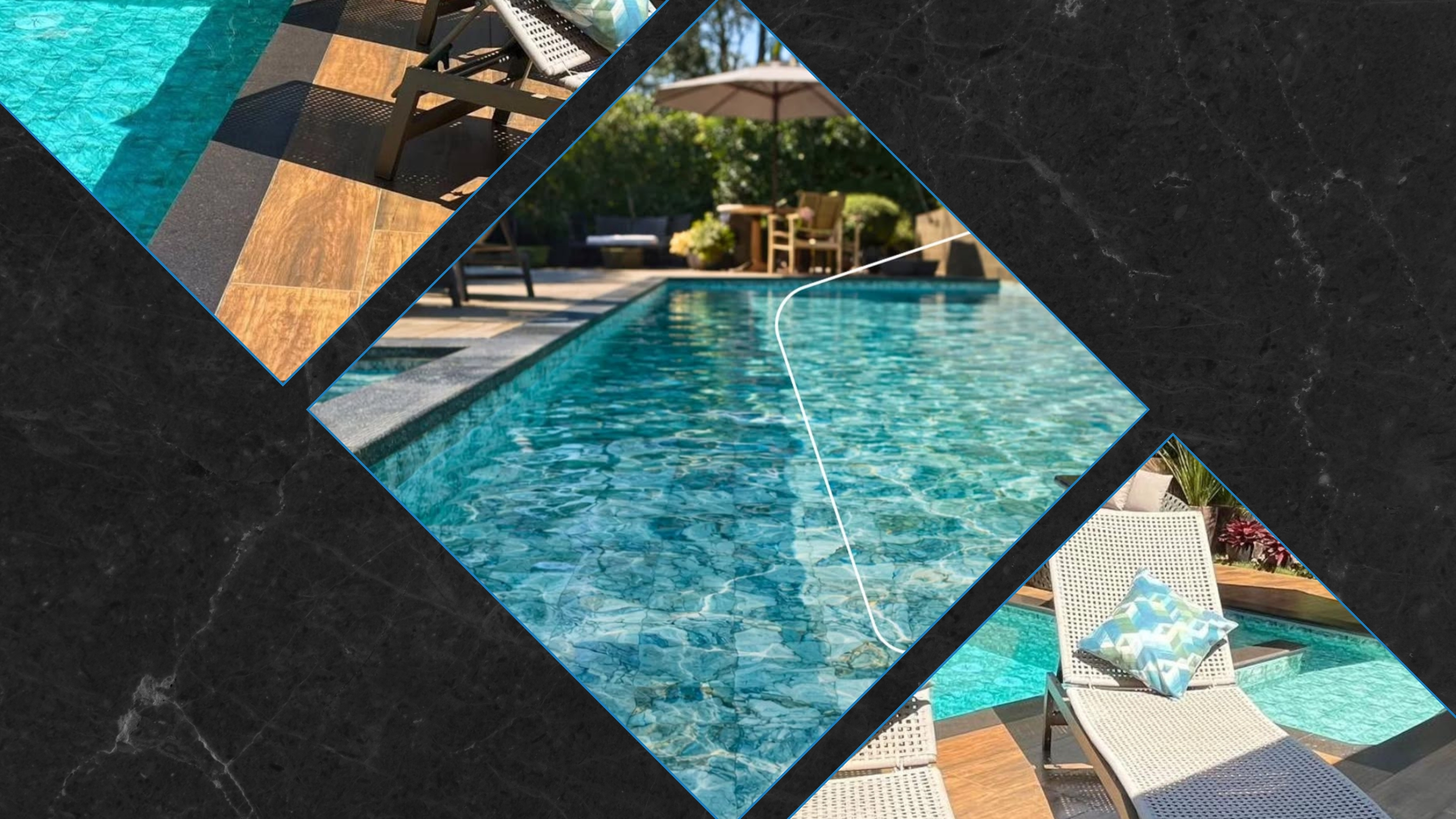 Area gourmet com bancada de marmore